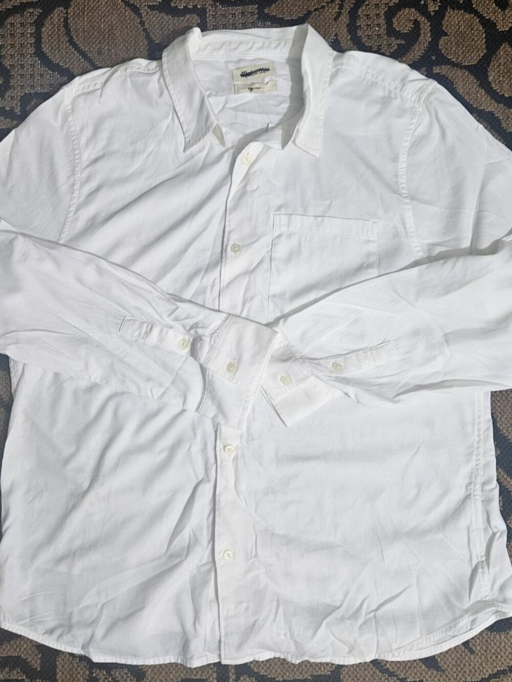 NWT Madewell Men's The Perfect Shirt in Softdrape Twill - Size XL NR745